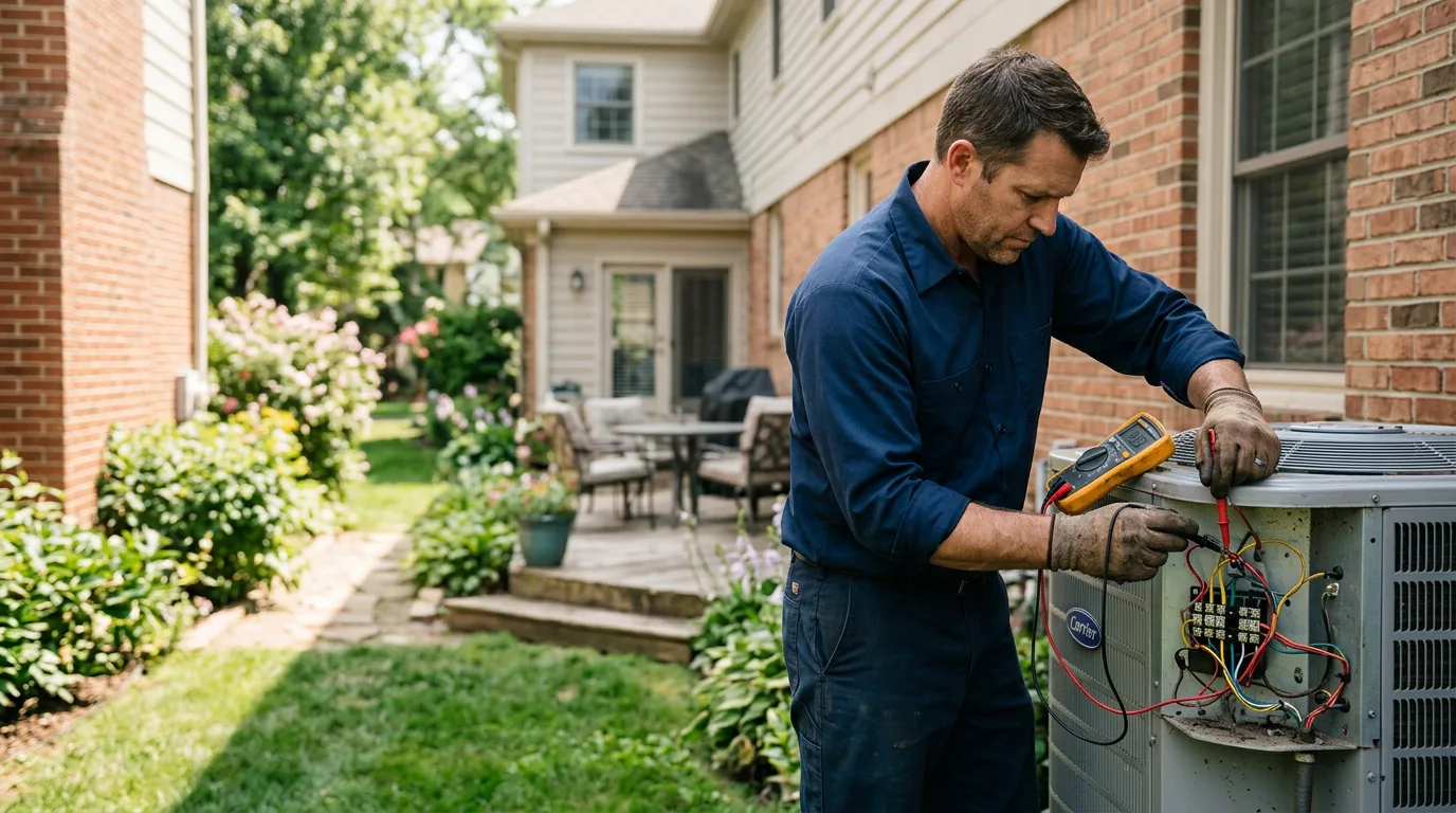 HVAC technician working near Camp Douglas, WI